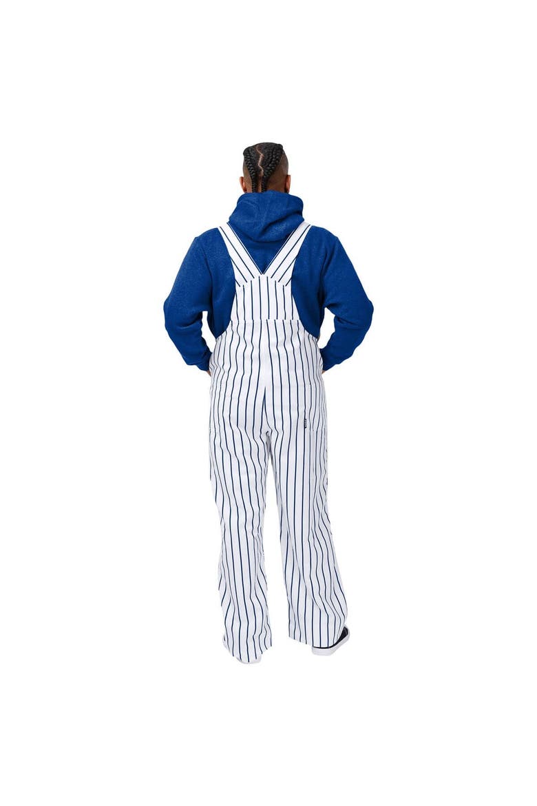 Men's FOCO  White Chicago Cubs Pinstripe Bib Overalls, Alternate, color, White