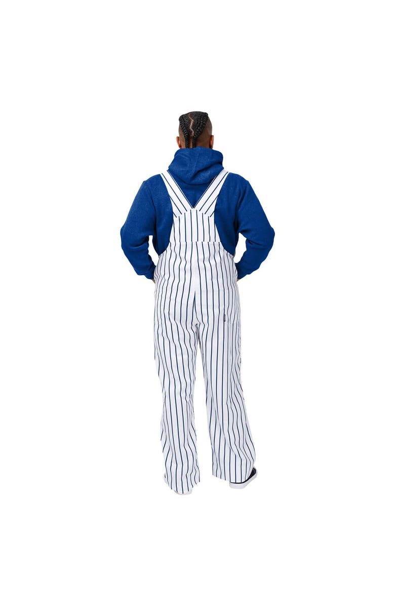 FOCO Men's FOCO  White Chicago Cubs Pinstripe Bib Overalls, Alternate, color, White