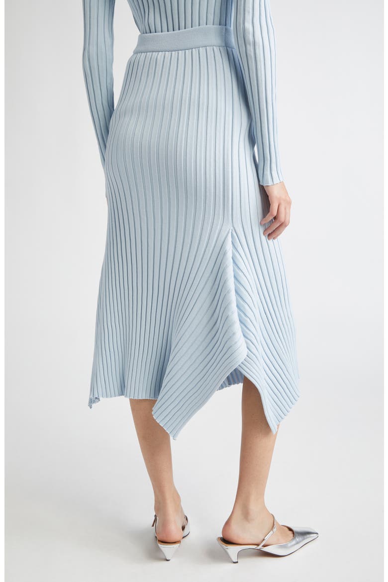 Textured Knit Rib Skirt, Alternate, color, 4210 - LIGHT BLUE