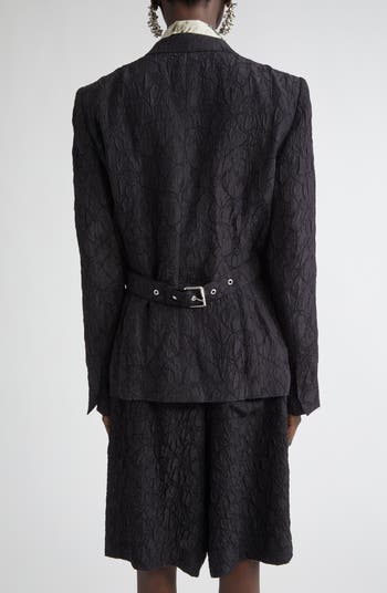 Dries Van Noten Billy Jacquard Belt Back Blazer | Nordstrom