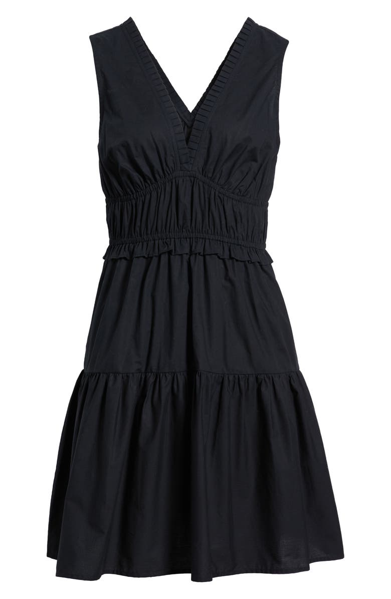 Rails Talulah Tiered Sleeveless Cotton Dress, Alternate, color, Black