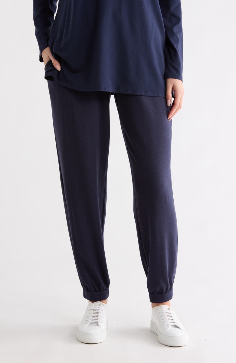 Eileen Fisher Ankle Track Pants, Main, color, Ink