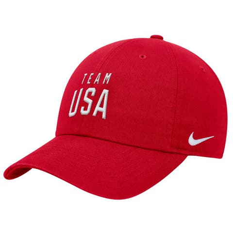 Men's Nike Red Team USA Club Adjustable Hat