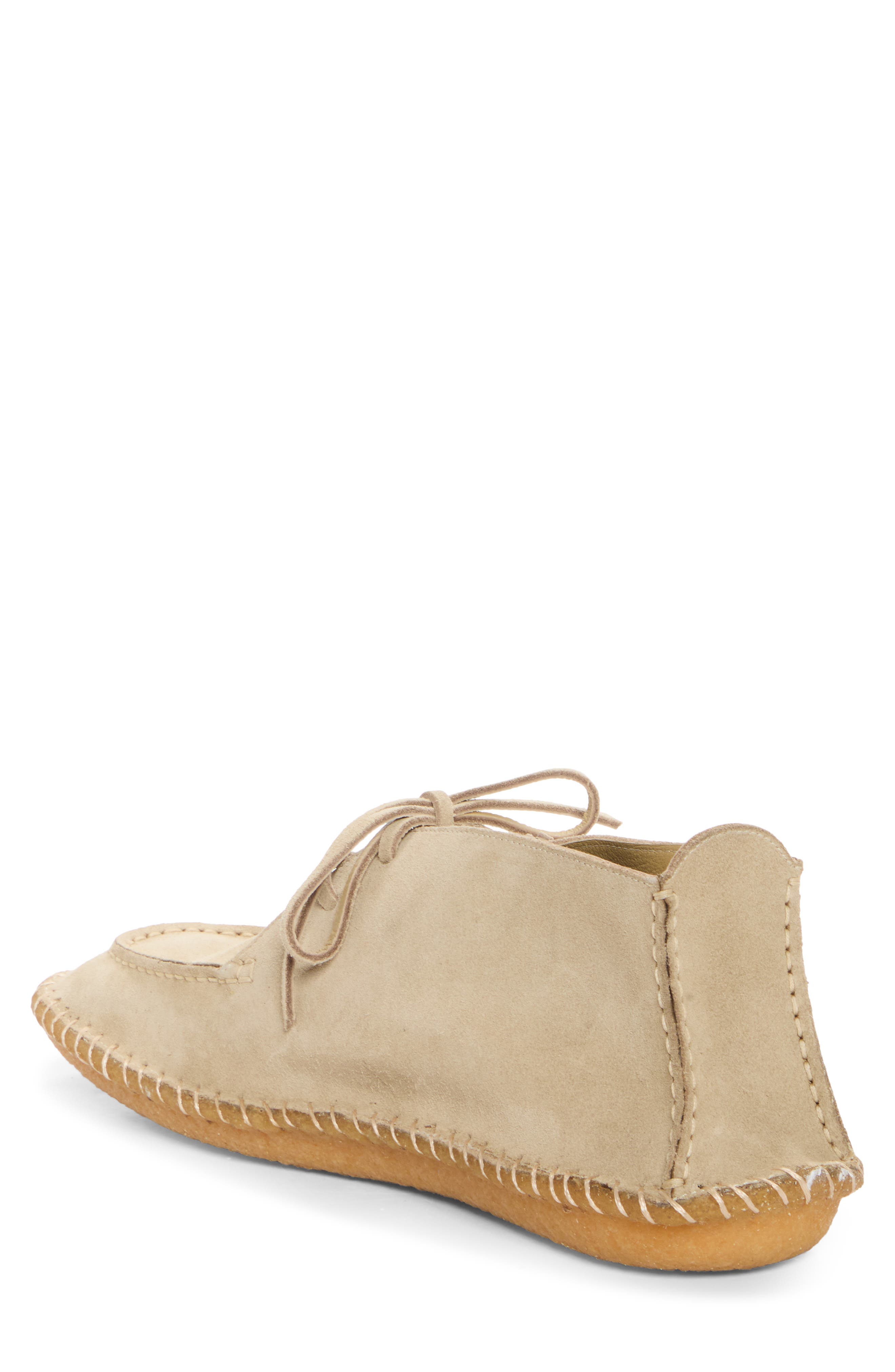 Desert Suede Moc Toe Shoe, Alternate, color, KRAFT BEIGE