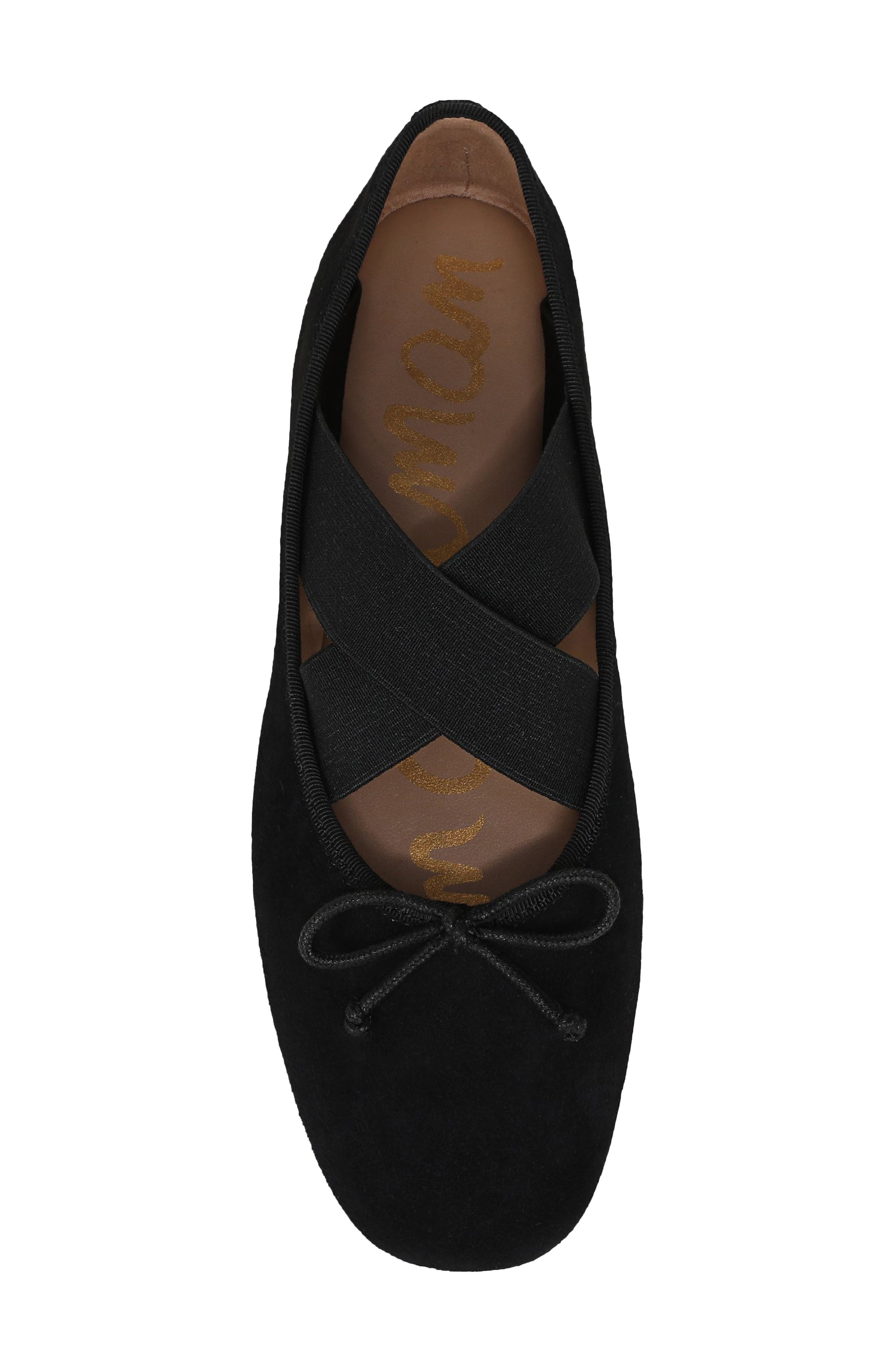 Sam Edelman Arya Ballet Flat, Alternate, color, Black Suede