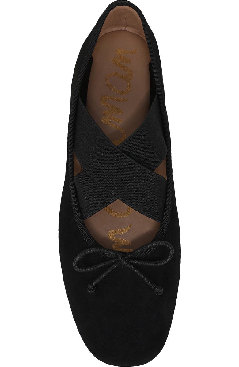 Sam Edelman Arya Ballet Flat, Alternate, color, Black Suede