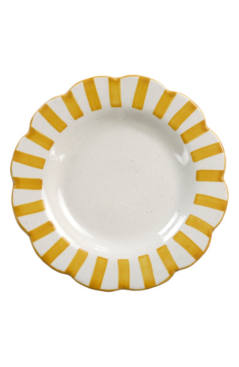 Casa Amarosa Stripe Ceramic Salad Plate, Main, color, 