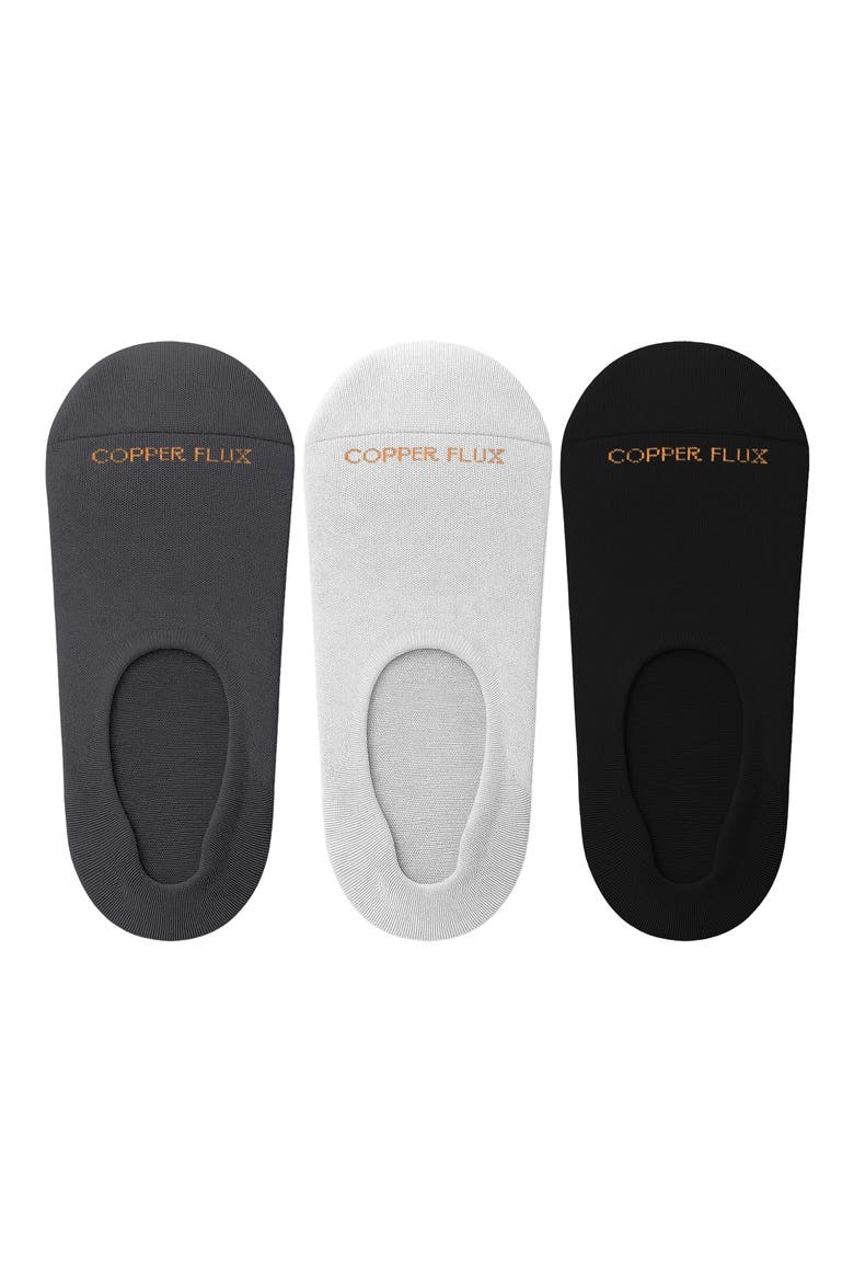 3-Pack No-Show Socks, Alternate, color, SUBTLE