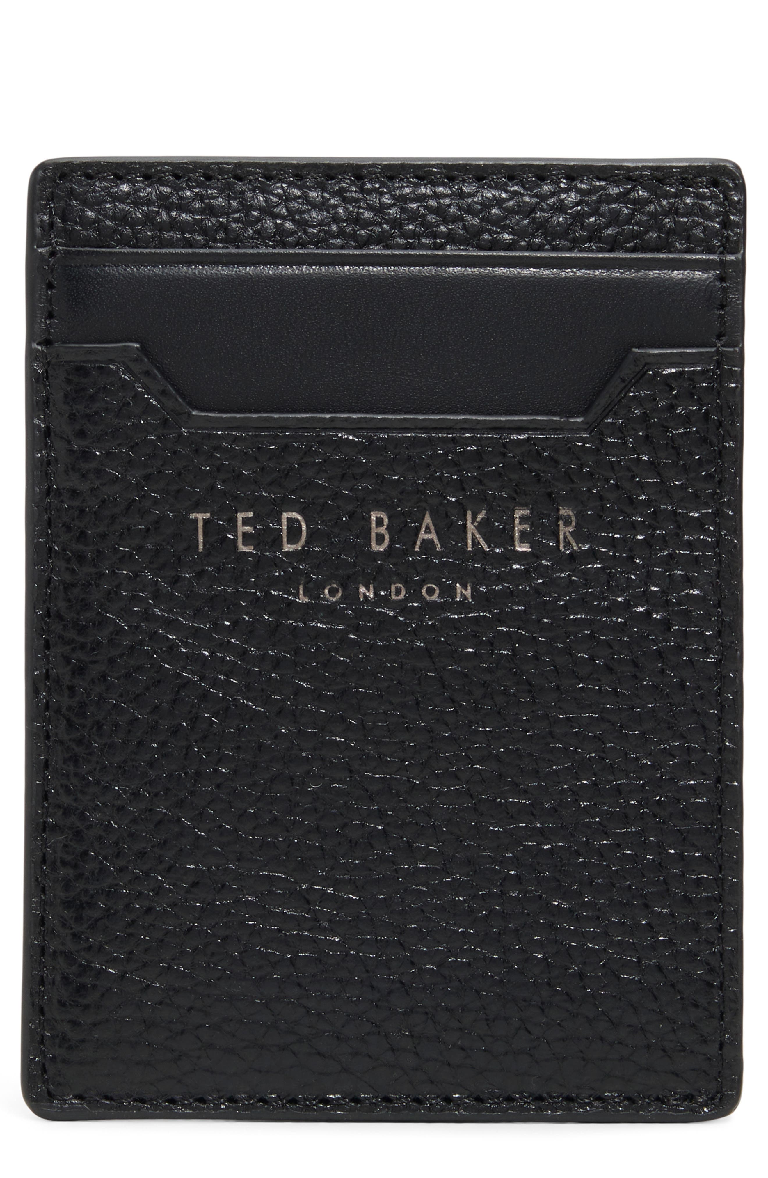 Ted Baker Leather Card Case & Money Clip Set