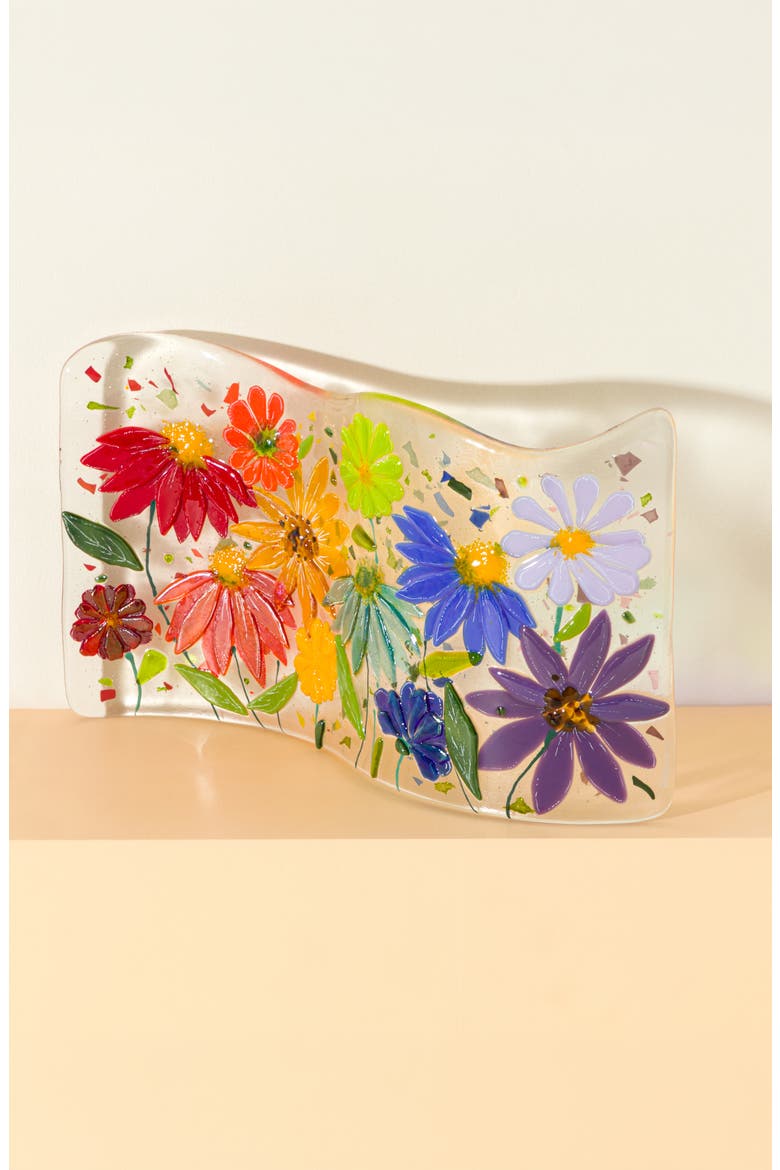 Sunlit Garden Glass Sculpture by Ohland Studios, Alternate, color, Multi