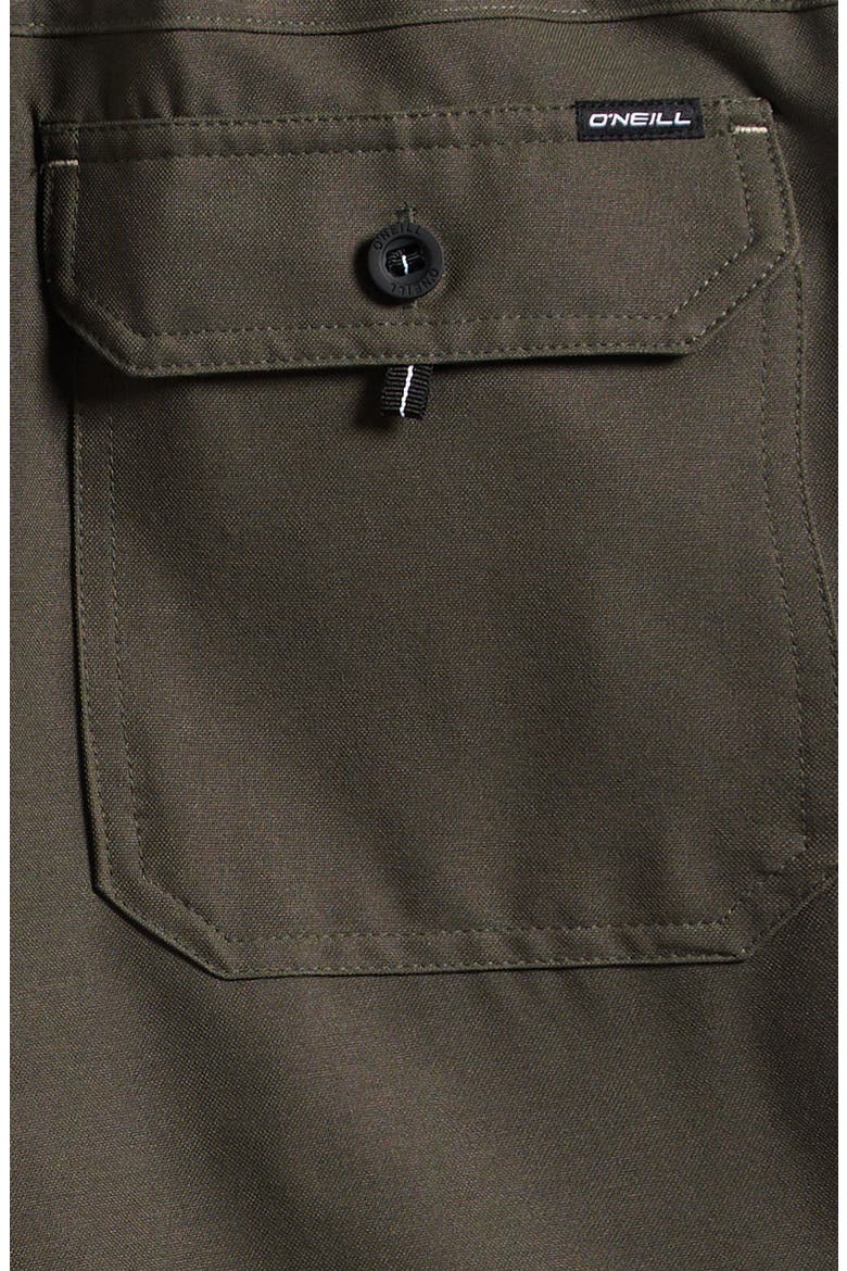 Kids' Utility Scallop Hybrid Shorts, Alternate, color, ARMY
