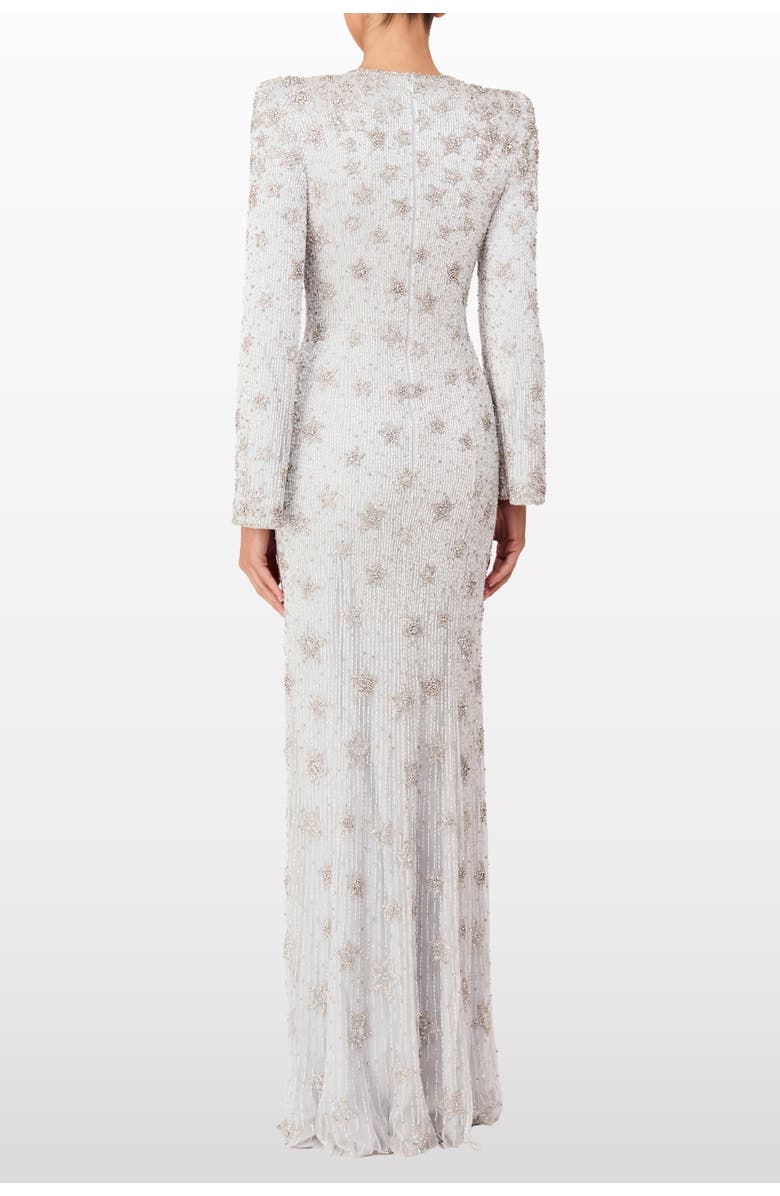 Jenny Packham Madrigal star-embellished long-sleeve maxi dress, Alternate, color, 