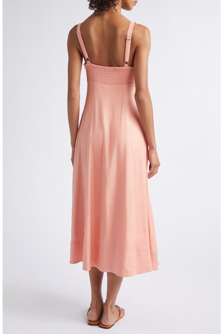 Arya Bustier Sleeveless Midi Dress, Alternate, color, SHERBERT