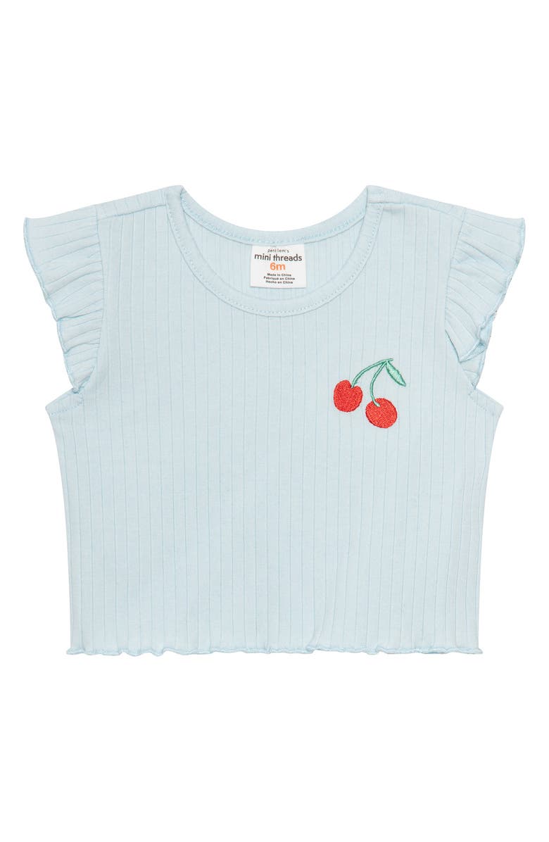 Petit Lem’s Mini Threads 5-Piece Cherries Outfit Set, Alternate, color, Cherries