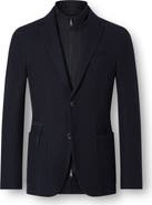 ZEGNA High Performance™ Wool & Cotton Jersey Sport Coat with Removable Leather Bib