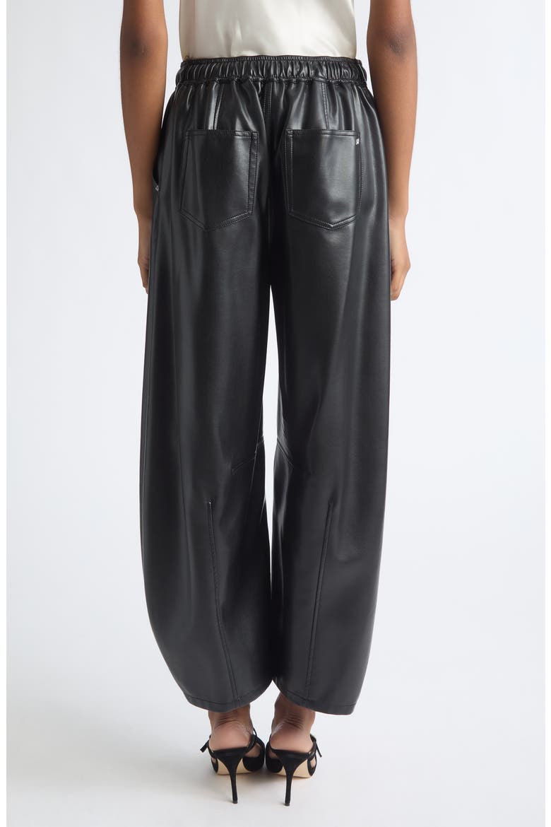 Brooks Faux Leather Jogger Pants, Alternate, color, BLACK