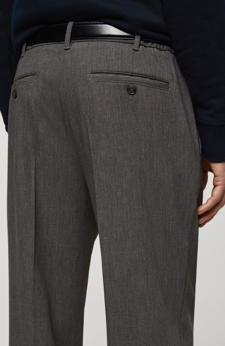 MANGO Pleated Straight Leg Pants, Alternate, color, 