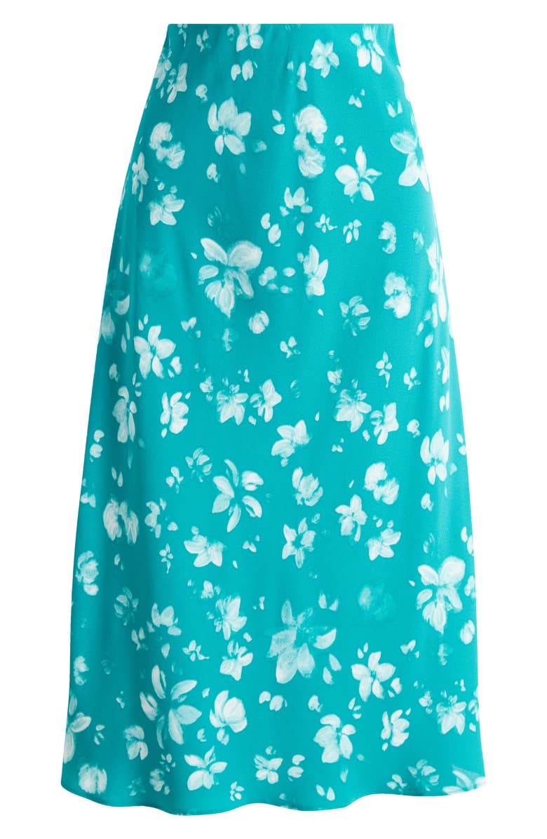 Halogen<sup>®</sup> Print Midi Skirt, Alternate, color, Miami Green