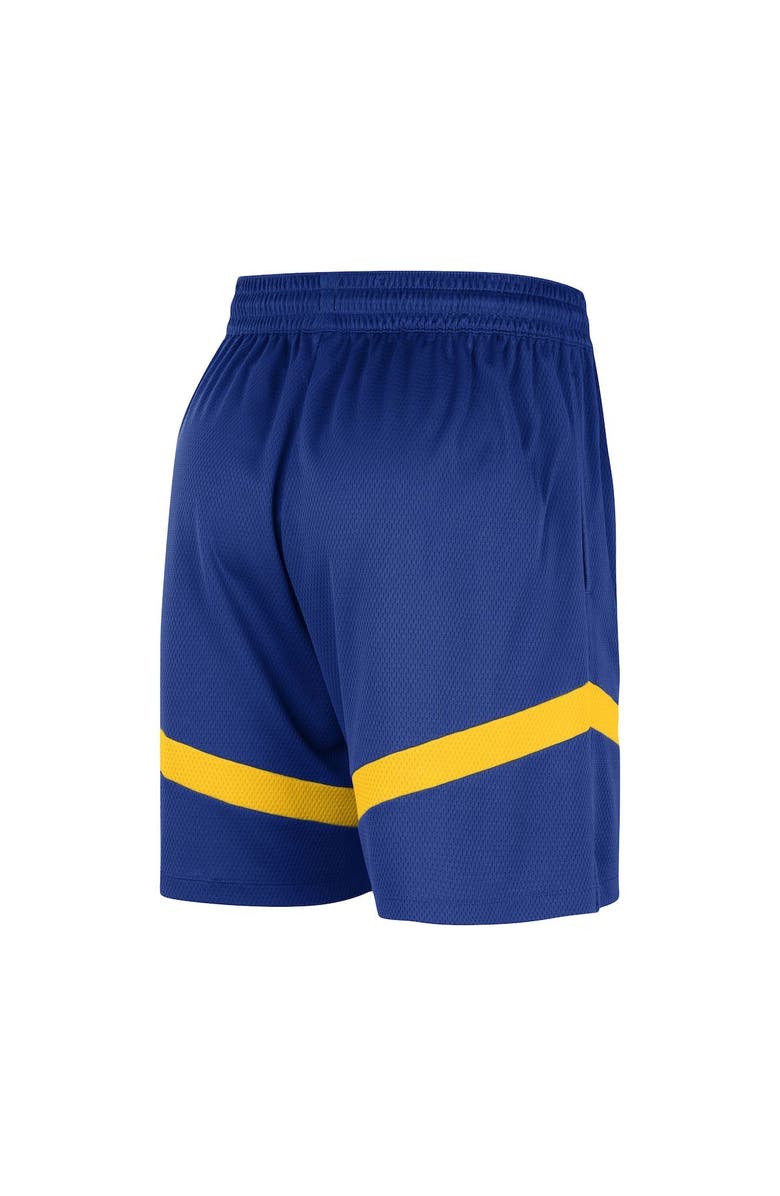 Nike Men's Nike Royal Golden State Warriors On-Court Practice Warmup Performance Shorts, Alternate, color, 
