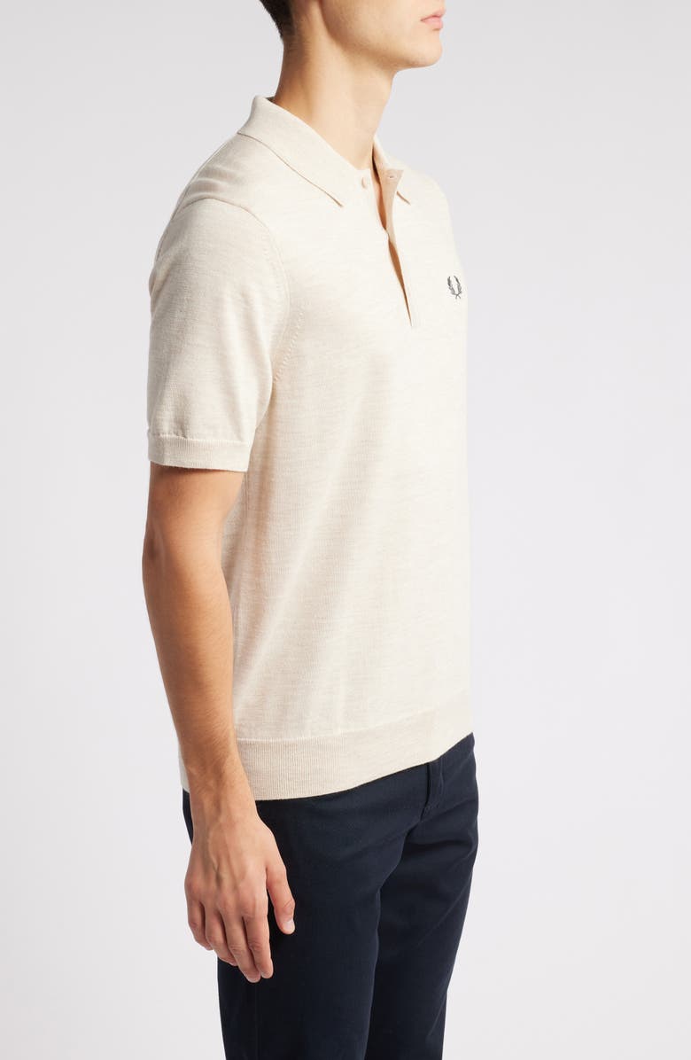 Fred Perry Wool & Cotton Knit Polo, Alternate, color, 