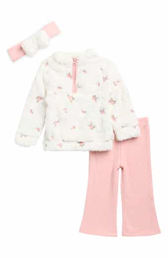 3-Piece Fleece Hoodie, Leggings & Headband Set