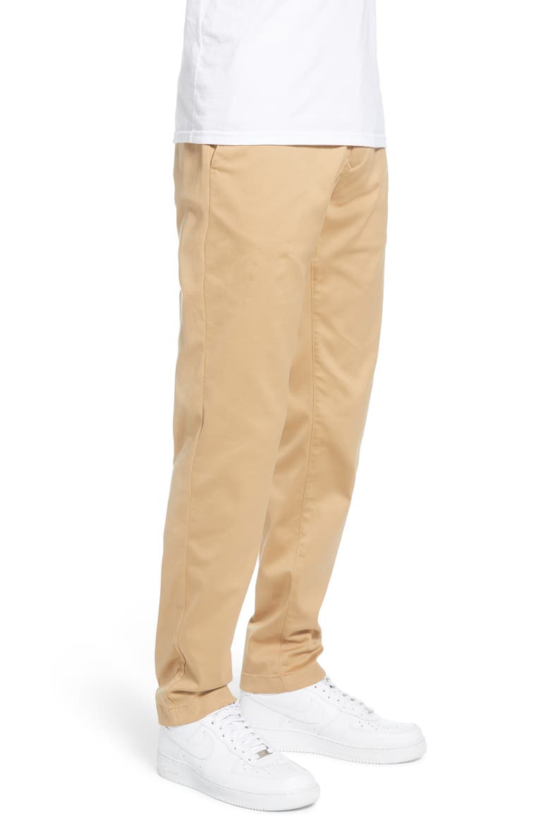 Tapered Tech Twill Slim Fit Chino Pants, Alternate, color, BEIGE