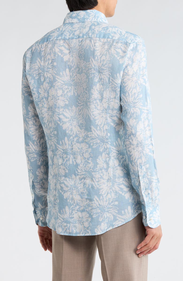 BOSS L-Hays Kent Slim Fit Dress Shirt, Alternate, color, Light/ Pastel Blue