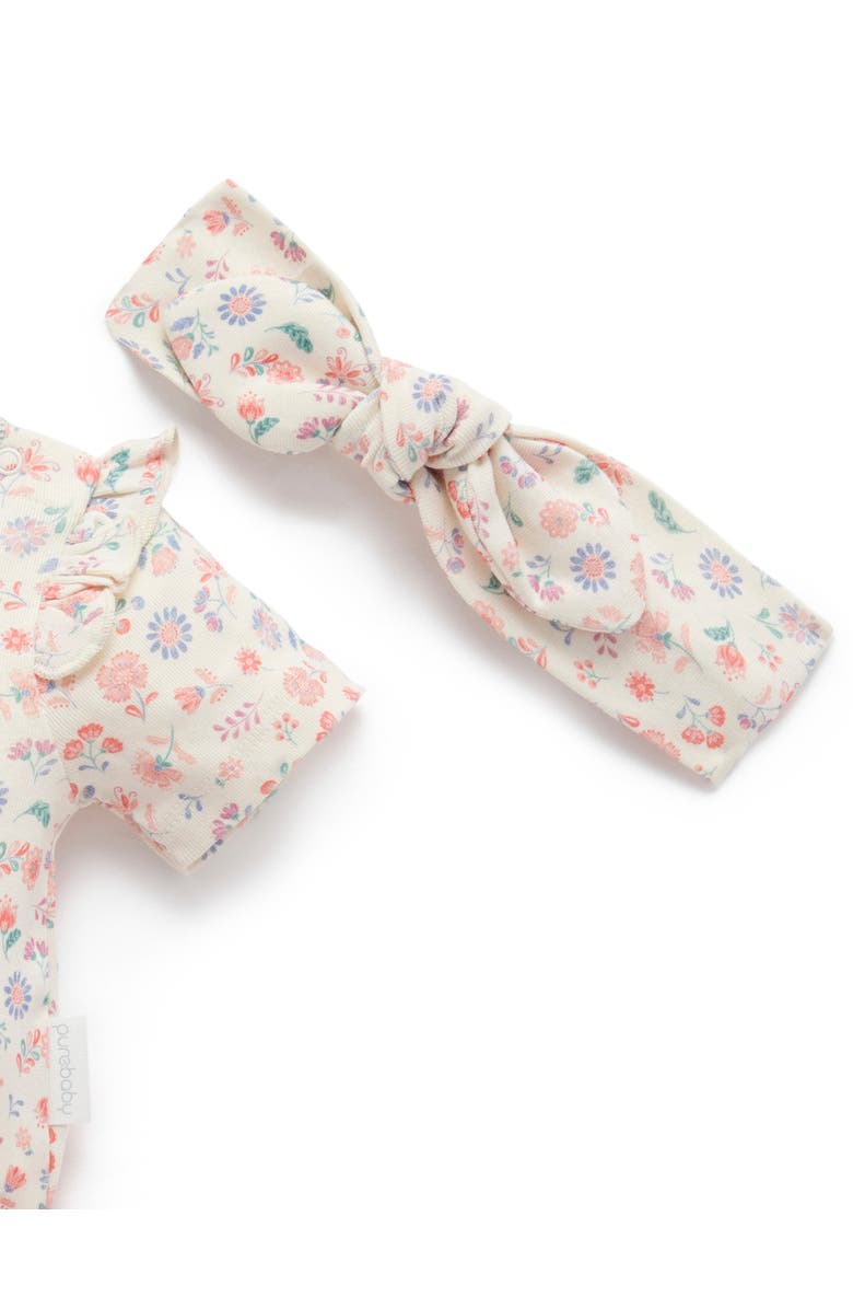 Purebaby 3 Piece Gift Set Girls, Alternate, color, Flor Print