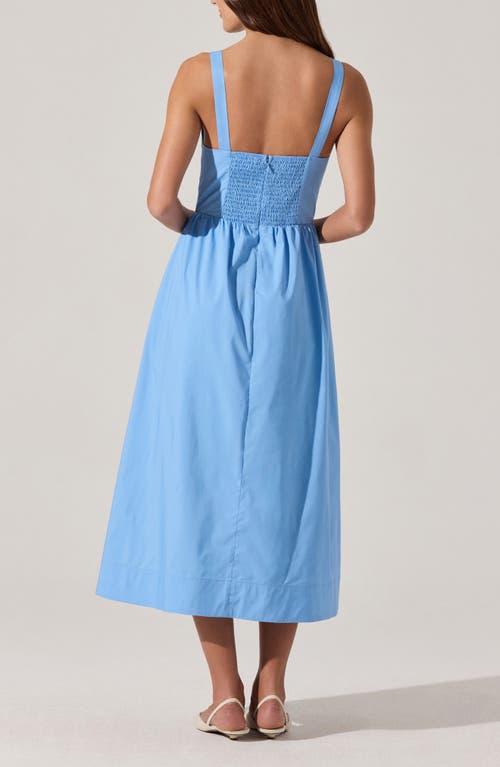 ASTR ASTR THE LABEL CORSET FIT & FLARE DRESS