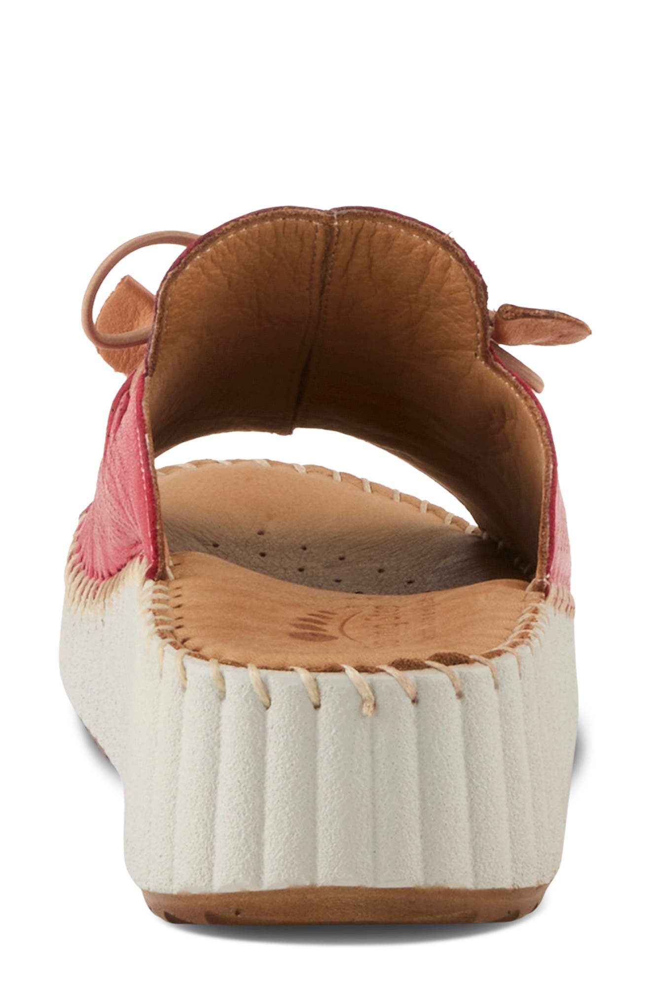 Spring Step Nevelle Wedge Sandal, Alternate, color, Red