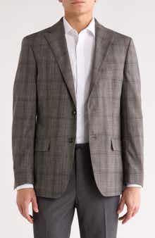 Tommy Hilfiger Plaid Notch Lapel Sport Coat