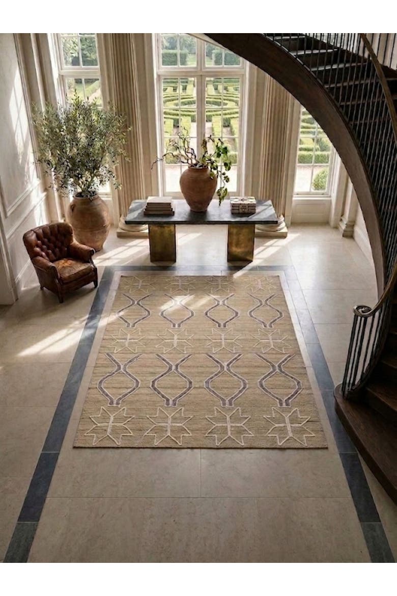 Isaa Wool Rug, Alternate, color, Brown