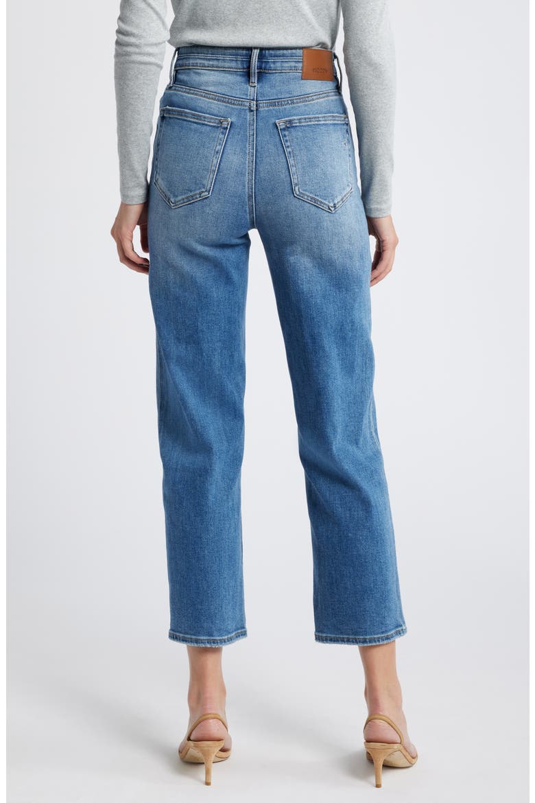 Relaxed High Waist Straight Leg Jeans, Alternate, color, DARK WASH
