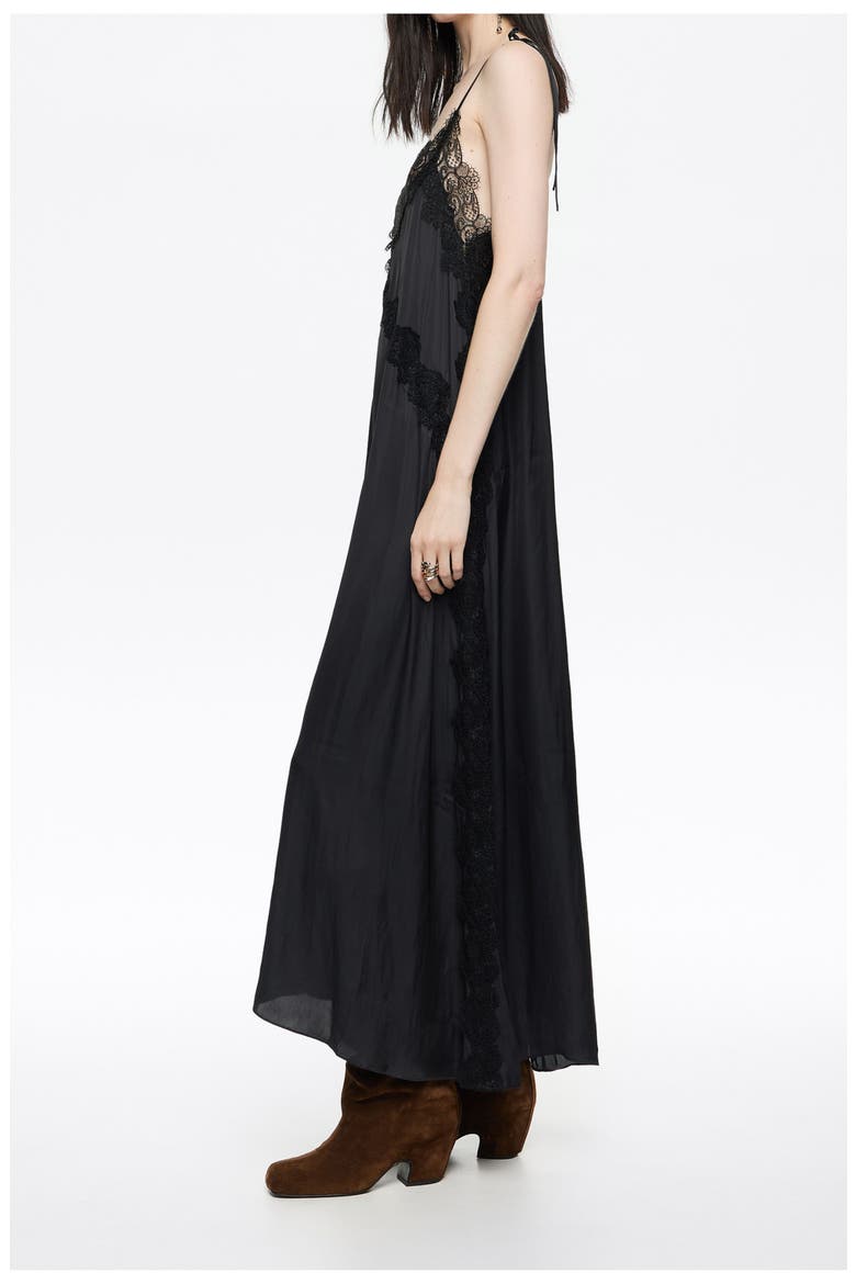 Fluid Lace Dress, Alternate, color, DARK NAVY
