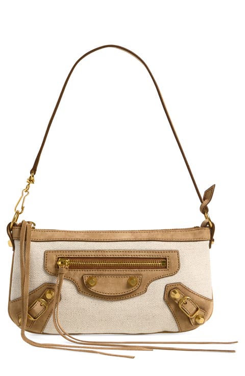 Le City Pouch Canvas & Leather Shoulder Bag