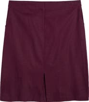 Universal Standard Wooster Linen Blend Pencil Skirt