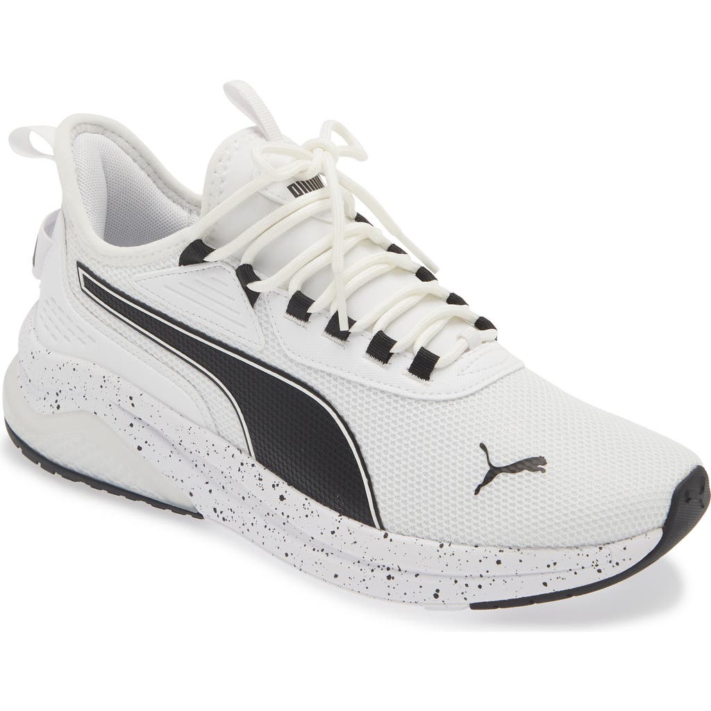 Puma Amplifier Speckle Sneaker In White
