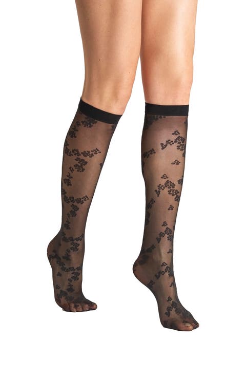 Floret Knee High Socks