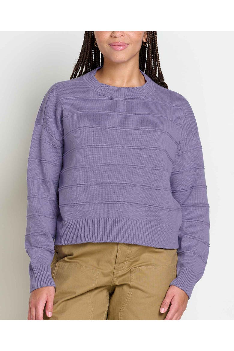 Bianca II Crew Sweater, Alternate, color, Pansy