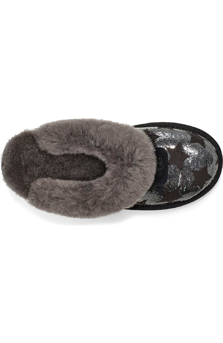 UGG<sup>®</sup> Sequin Stars Genuine Shearling Slipper, Alternate, color,