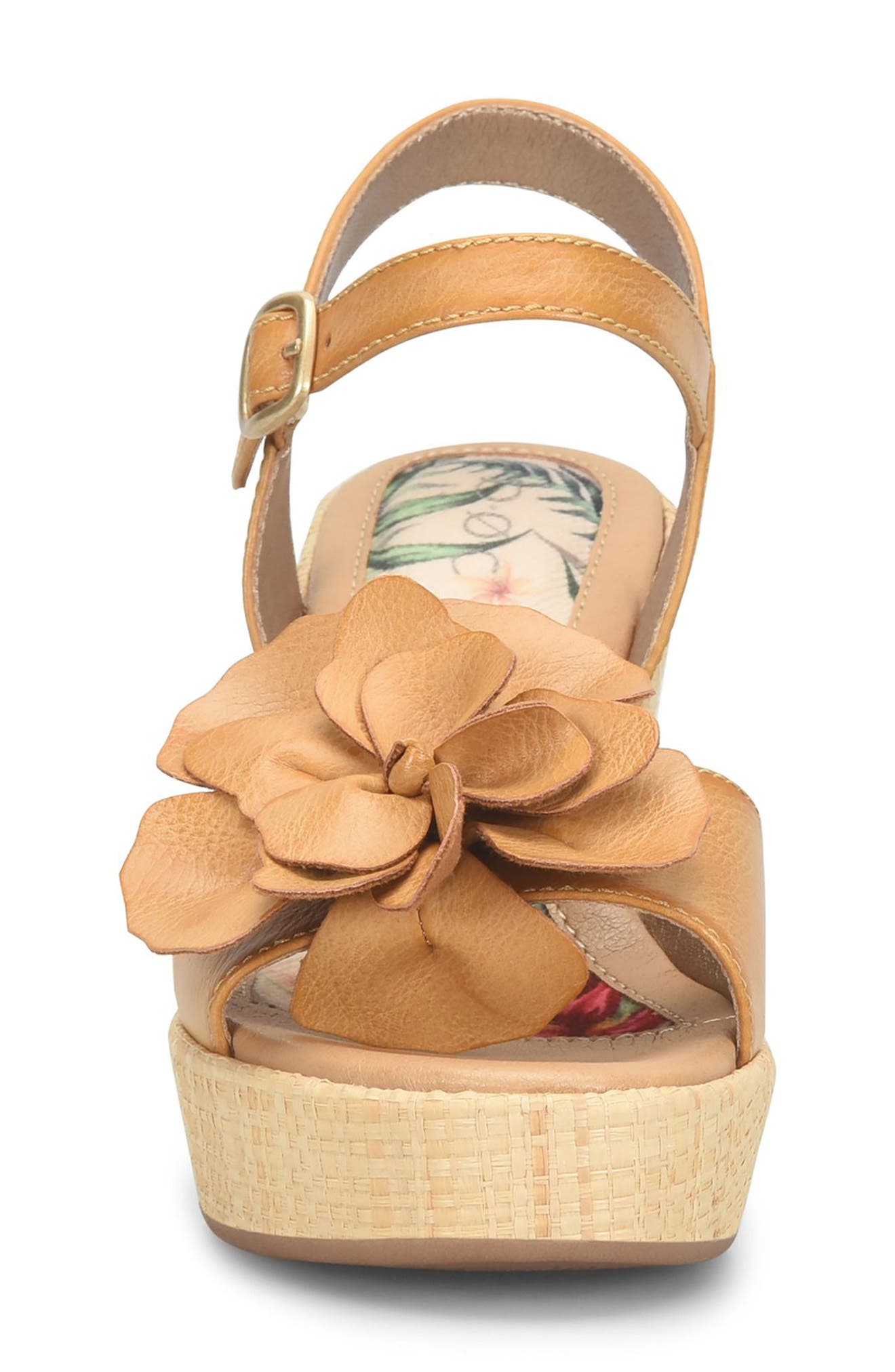 Estella Wedge Sandal, Alternate, color, DARK YELLOW