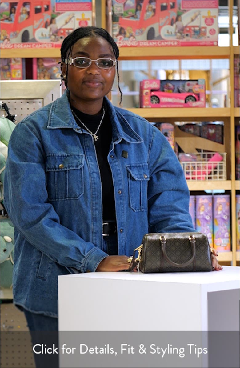 Mini T Monogram Coated Canvas Barrel Bag, sales video thumbnail