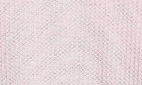 Nikki Lund Fleur Embroidered Thermal Knit Top In Pink