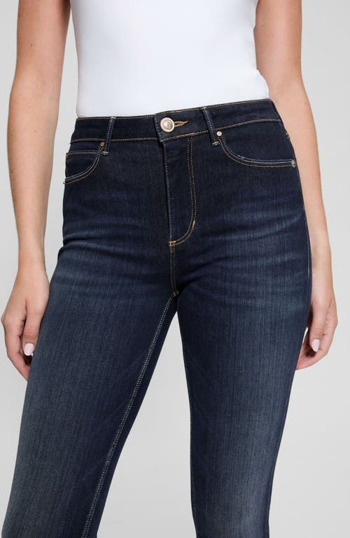 Guess 1981 High Waist Ankle Skinny Jeans In Blue