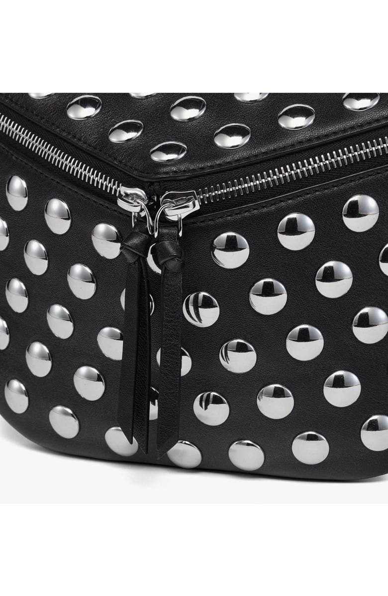 MCM Diamant 3D Belt Bag in Galactic Gala Lamb Leather, Alternate, color, Black