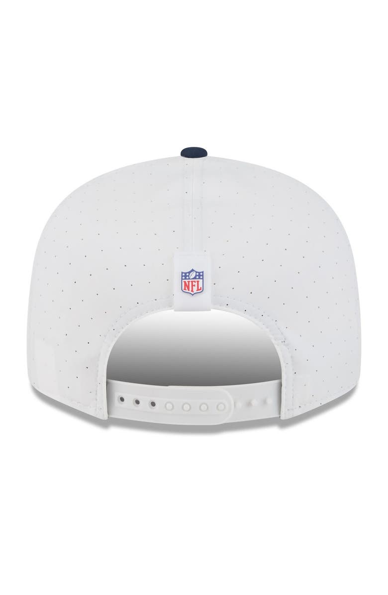 New Era Men's New Era  White/Navy Chicago Bears 2025 NFL Training Camp Split Panel 9FIFTY Snapback Hat, Alternate, color, 