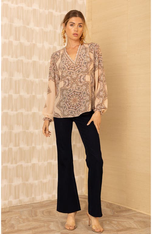 Hale Bob Layne Silk Top In Multi