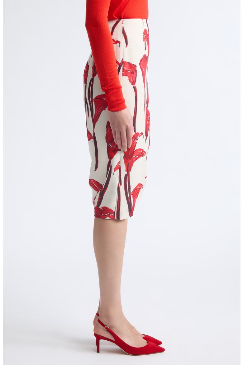 Floral Asymmetrical Skirt, Alternate, color, CERAMIC MULTI