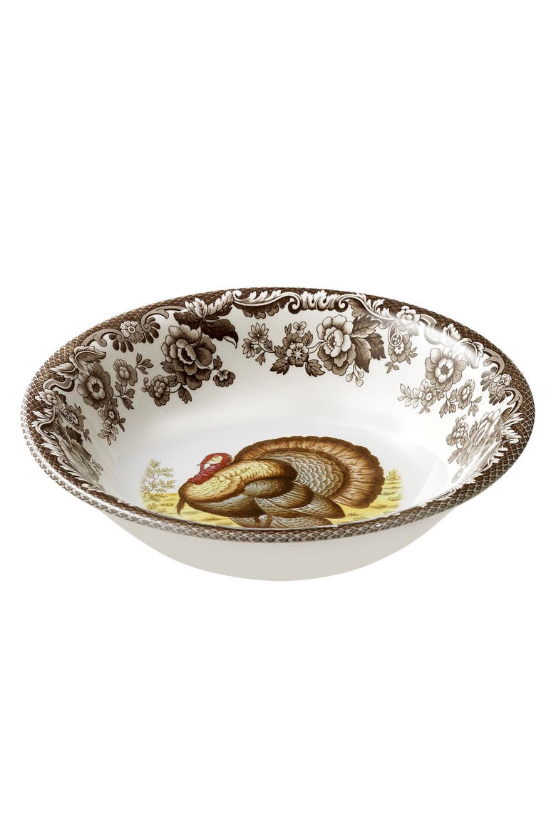 Woodland Turkey 12 Piece Dinnerware Set, Service for 4, Alternate, color, Woodland
