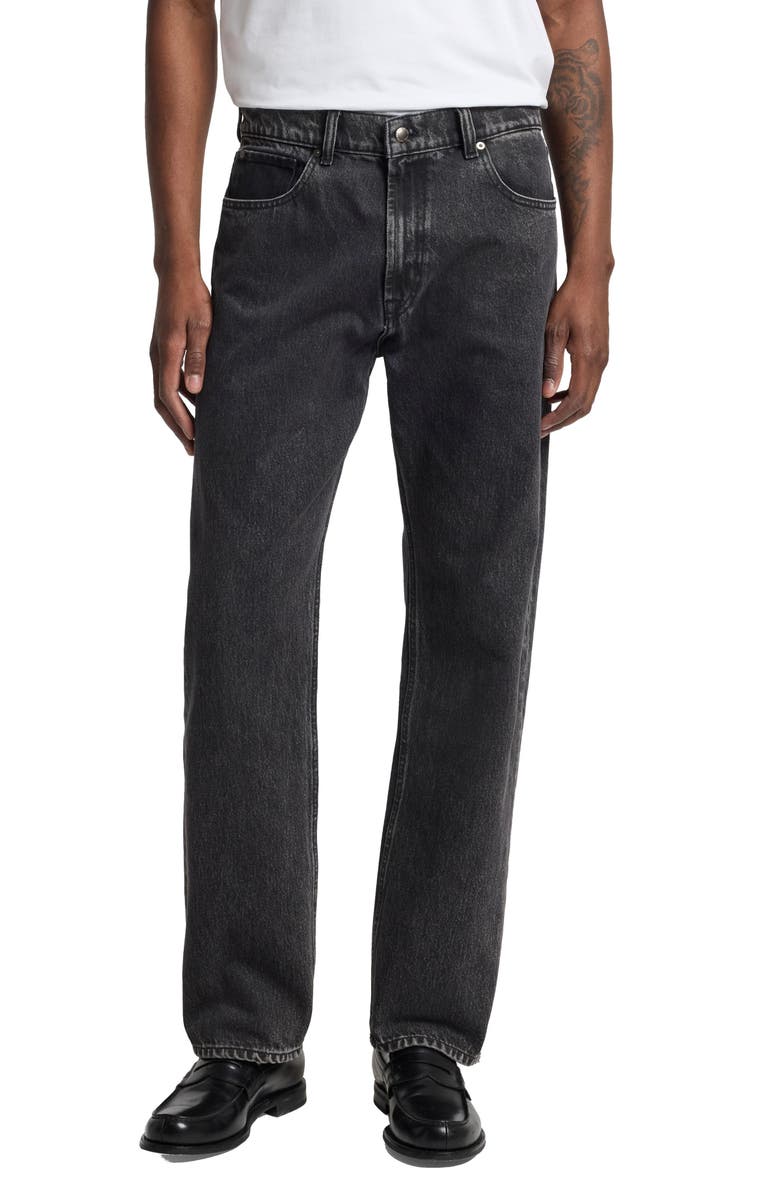 7 For All Mankind Modern Straight Leg Jeans, Main, color, Caviar